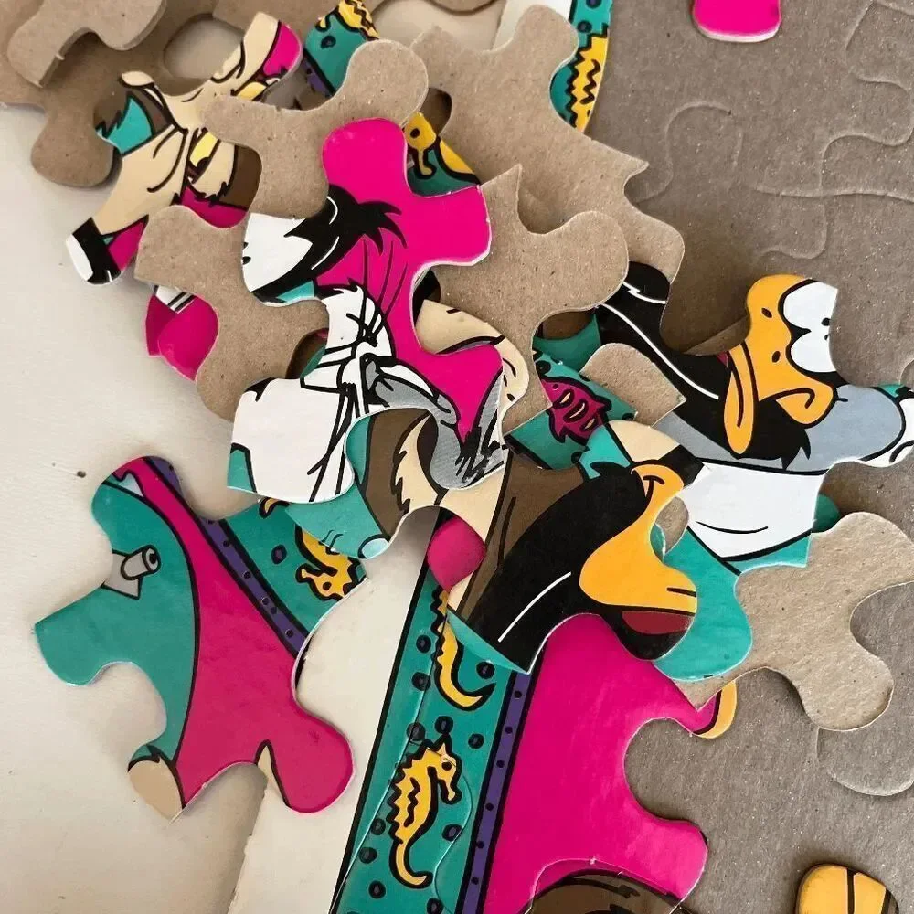 VTG 1994 Looney Tunes Frame Tray Puzzle Bugs Bunny Daffy Wile E. Coyote